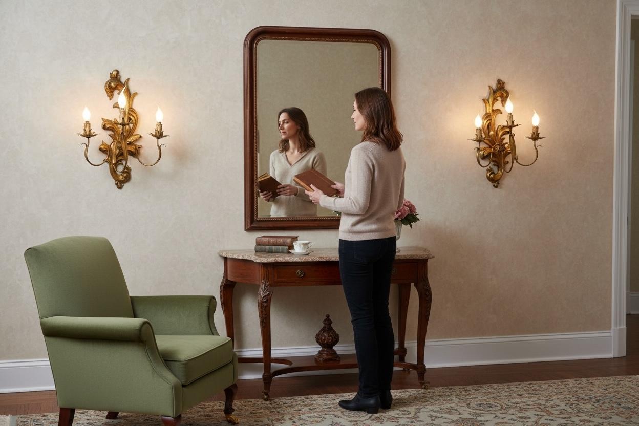 Pareja monumental de candelabros de madera tallada en tole dorado, Italia Años 50 en venta 9