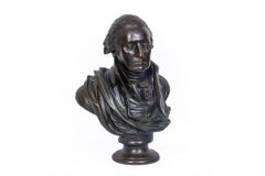 Monumental Patinated Bronze Bust of George Washington, after William Rush