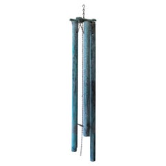 Monumental Patinated Bronze Wind Chimes in the Style of Walter Lamb