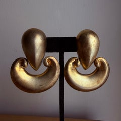 Monumental Patricia Von Musulin Door Knocker Earrings Sterling Silver