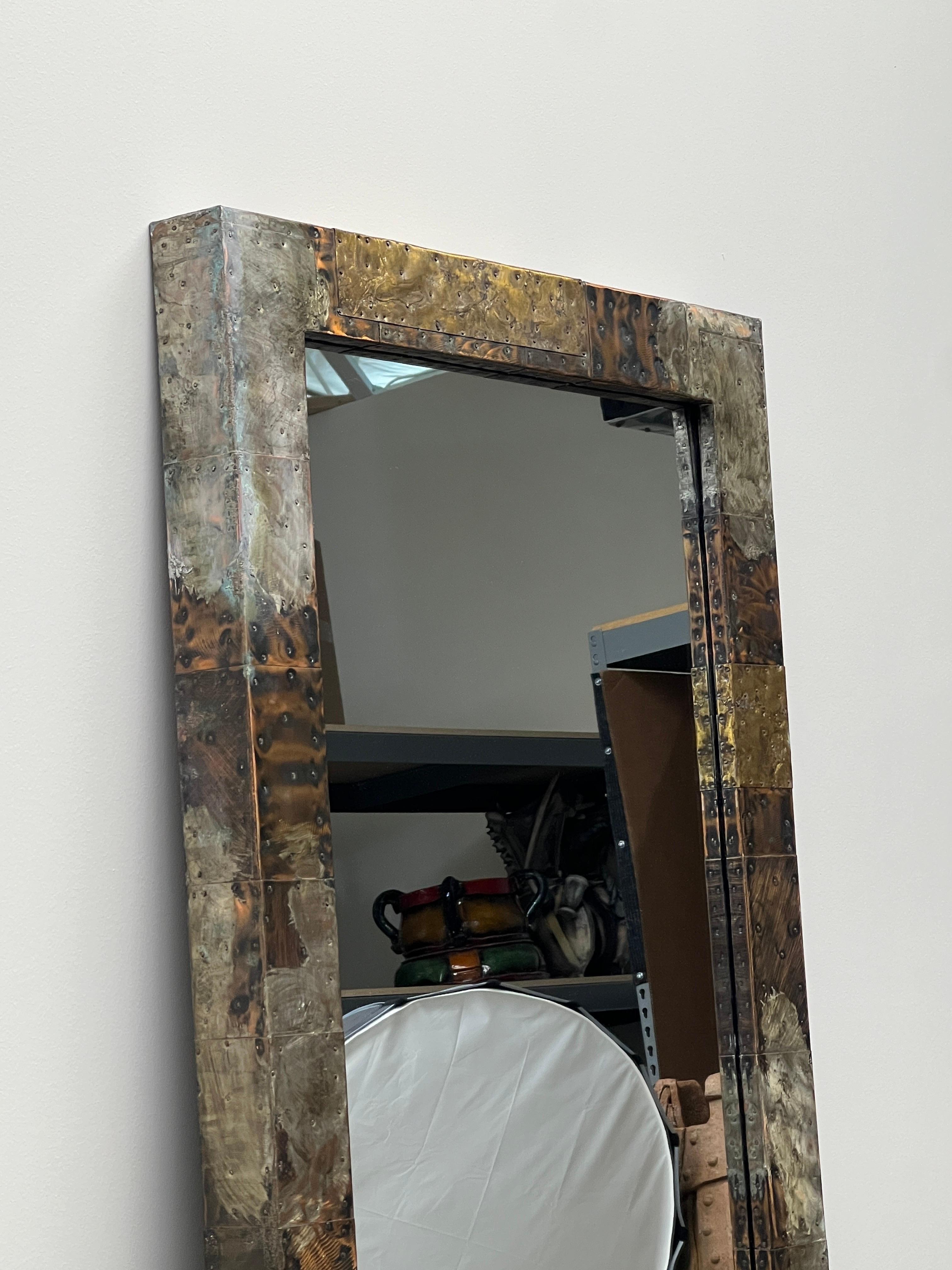 Miroir monumental Paul Evans Patchwork en vente 5