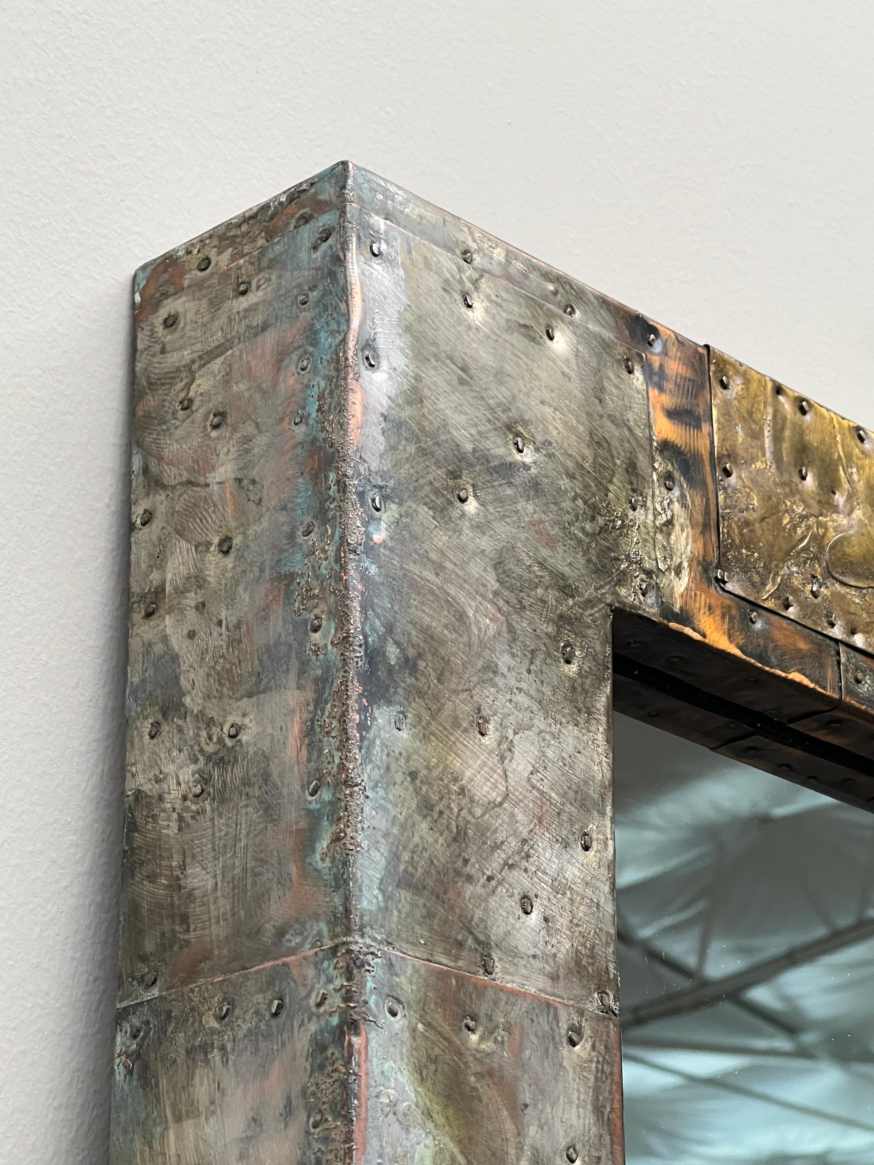 Miroir monumental Paul Evans Patchwork en vente 7