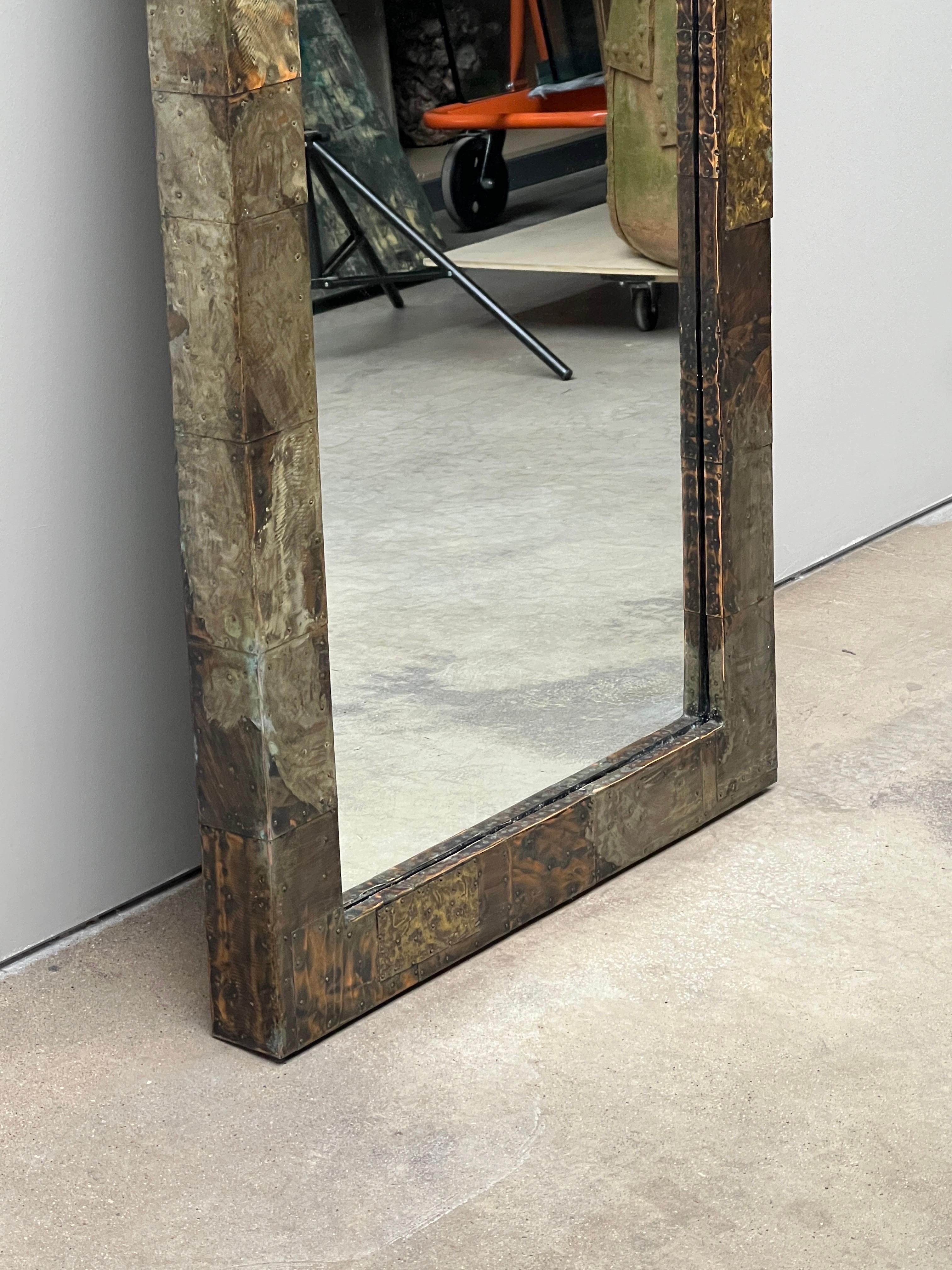 Miroir monumental Paul Evans Patchwork en vente 4