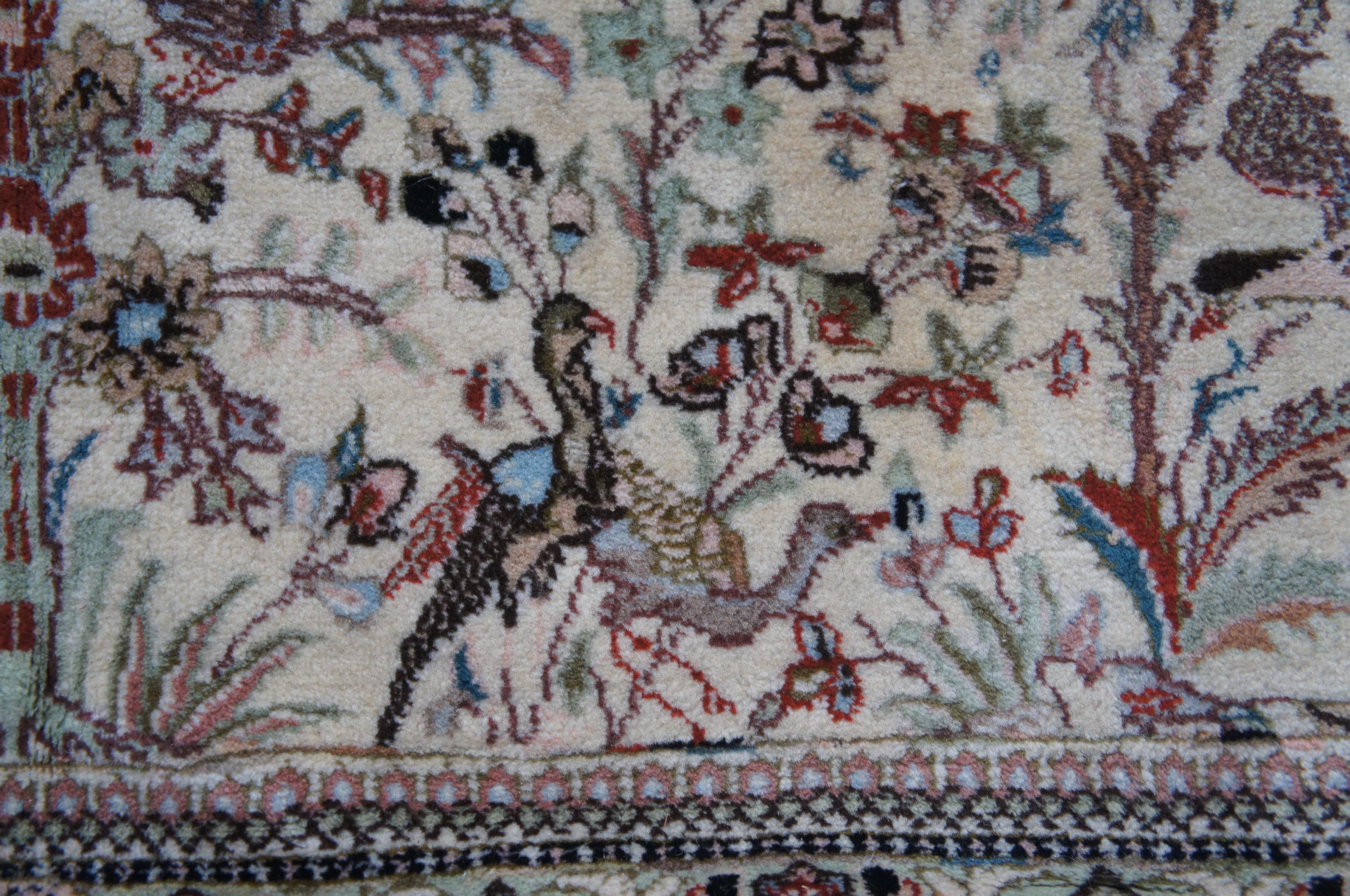 Monumental Persian Tabriz Hunting Animal Design Wool Area Rug Carpet 12' x 18' For Sale 2