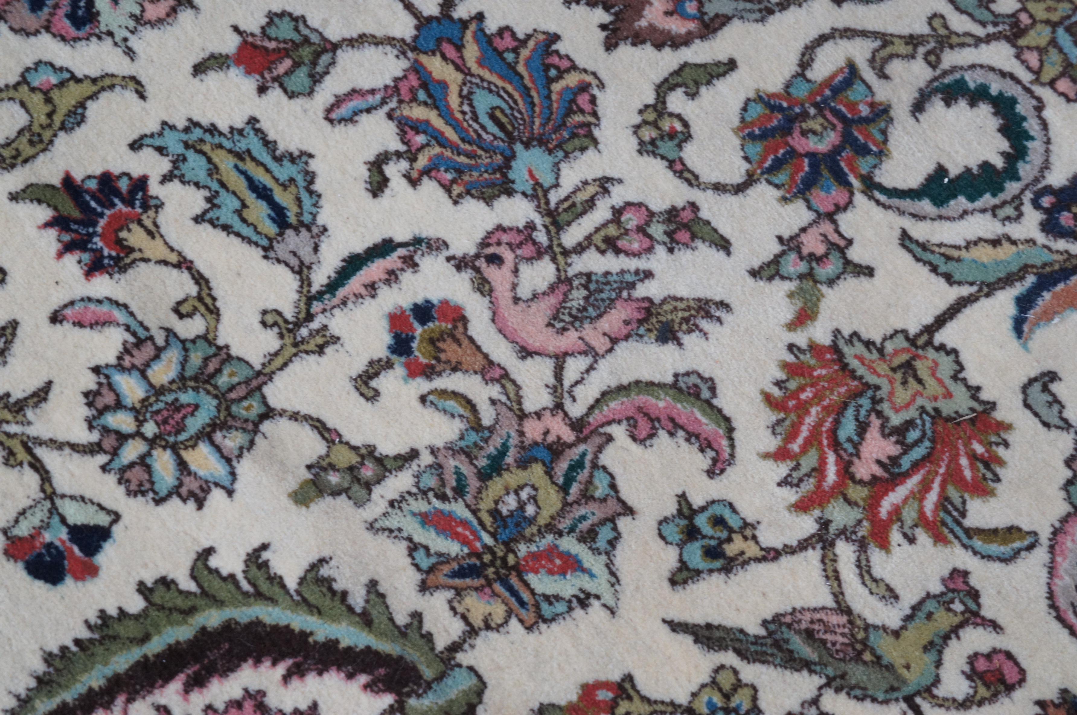 20th Century Monumental Persian Tabriz Wool Animal Bird Design Area Rug Carpet 12' x 19' For Sale