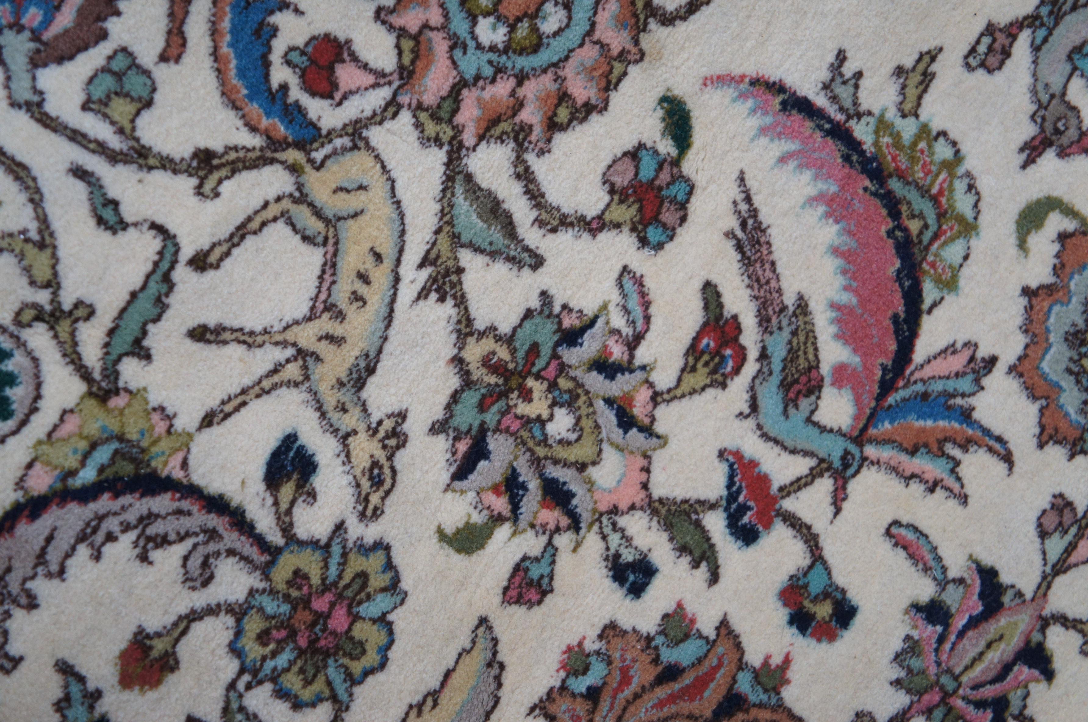 Monumental Persian Tabriz Wool Animal Bird Design Area Rug Carpet 12' x 19' For Sale 1