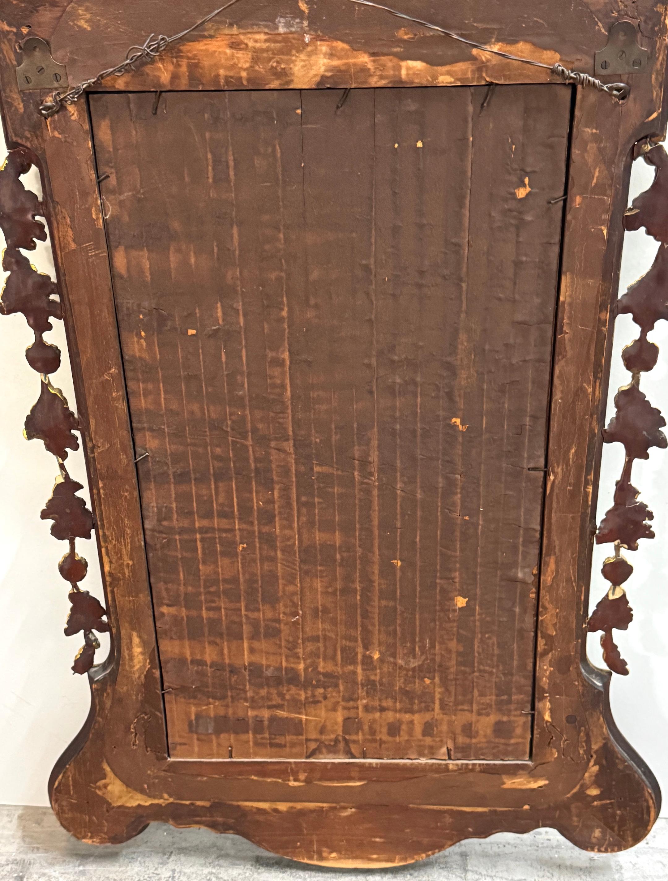 Monumental miroir aigle en acajou et doré de la période fédérale de Philadelphie en vente 3
