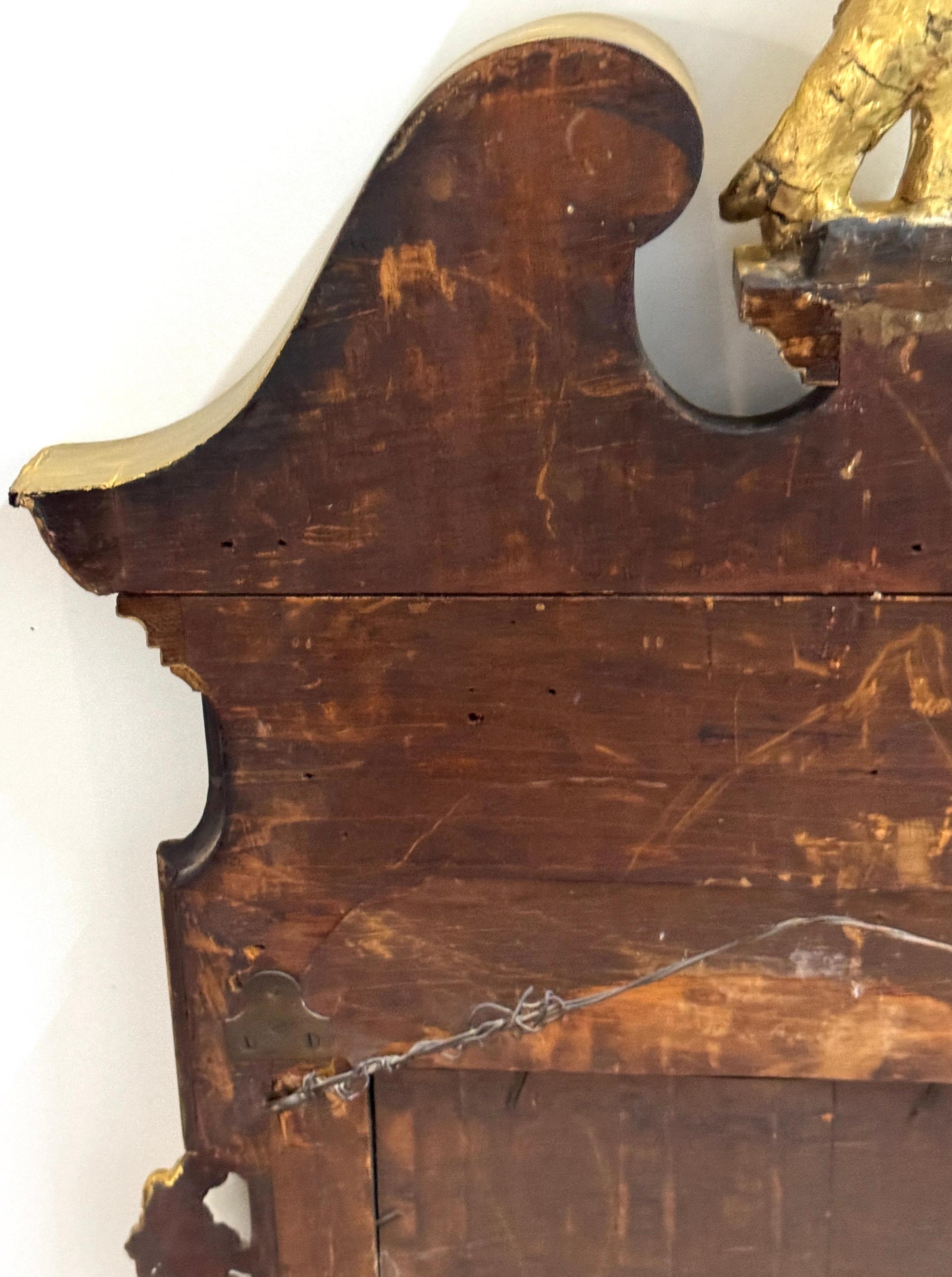 Monumental miroir aigle en acajou et doré de la période fédérale de Philadelphie en vente 5