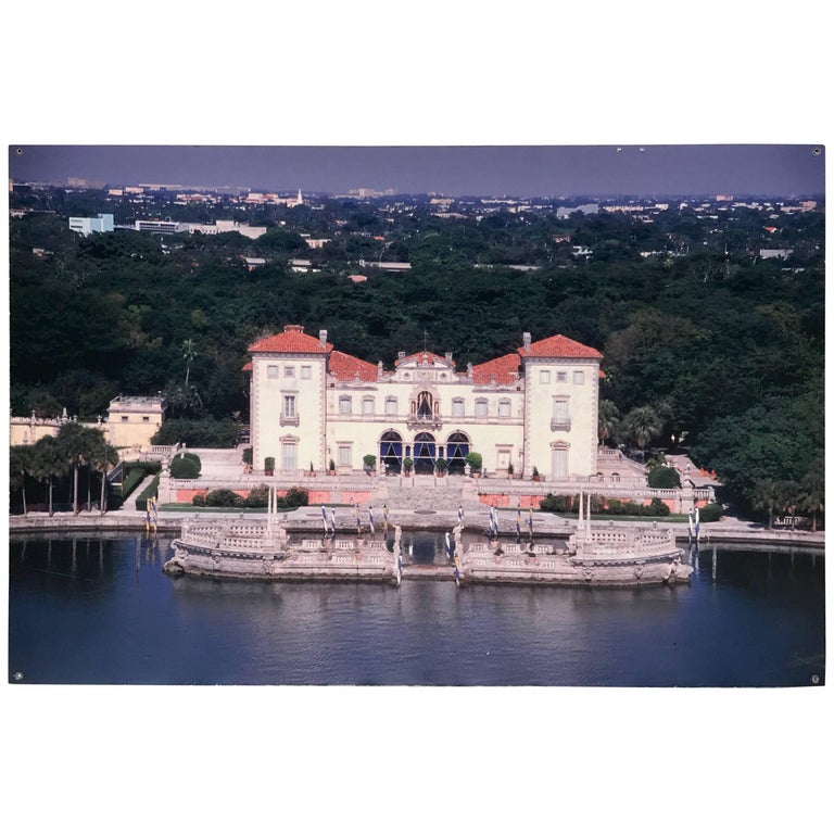 Monumental Photographic Print of Villa Vizcaya, Deaccessioned from