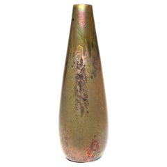 Monumental Pierre Clement Massier Iridescent Vase