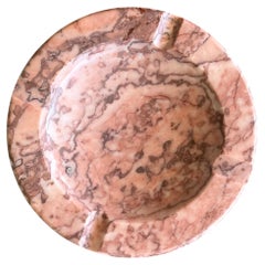Monumental pink marble ashtray, 20th century