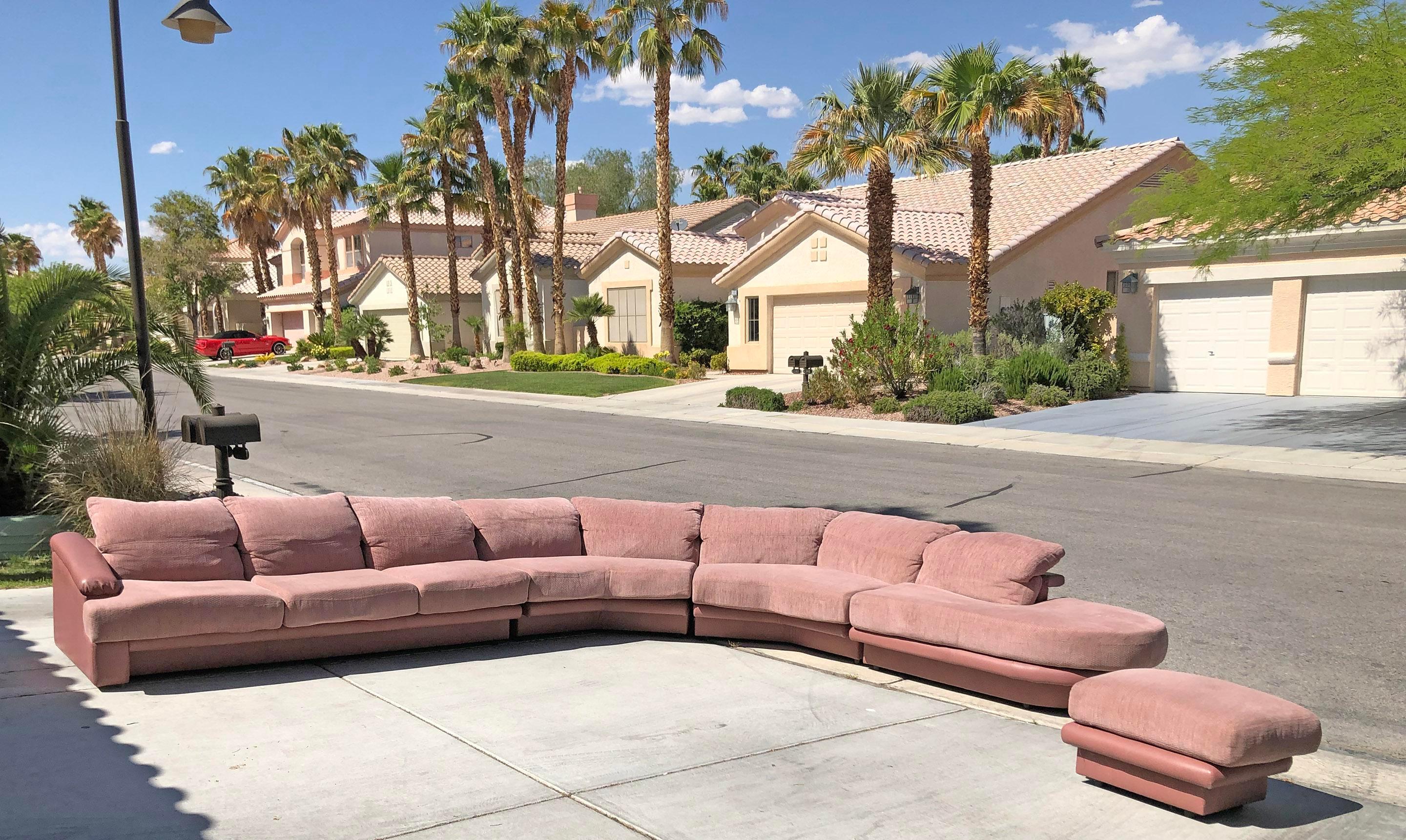 Late 20th Century Monumental Pink Vladimir Kagan Sectional for Preview