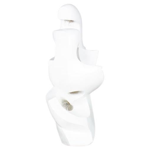 Monumental Plaster Light Sculpture Signed by M. Reollon, 1981 For Sale