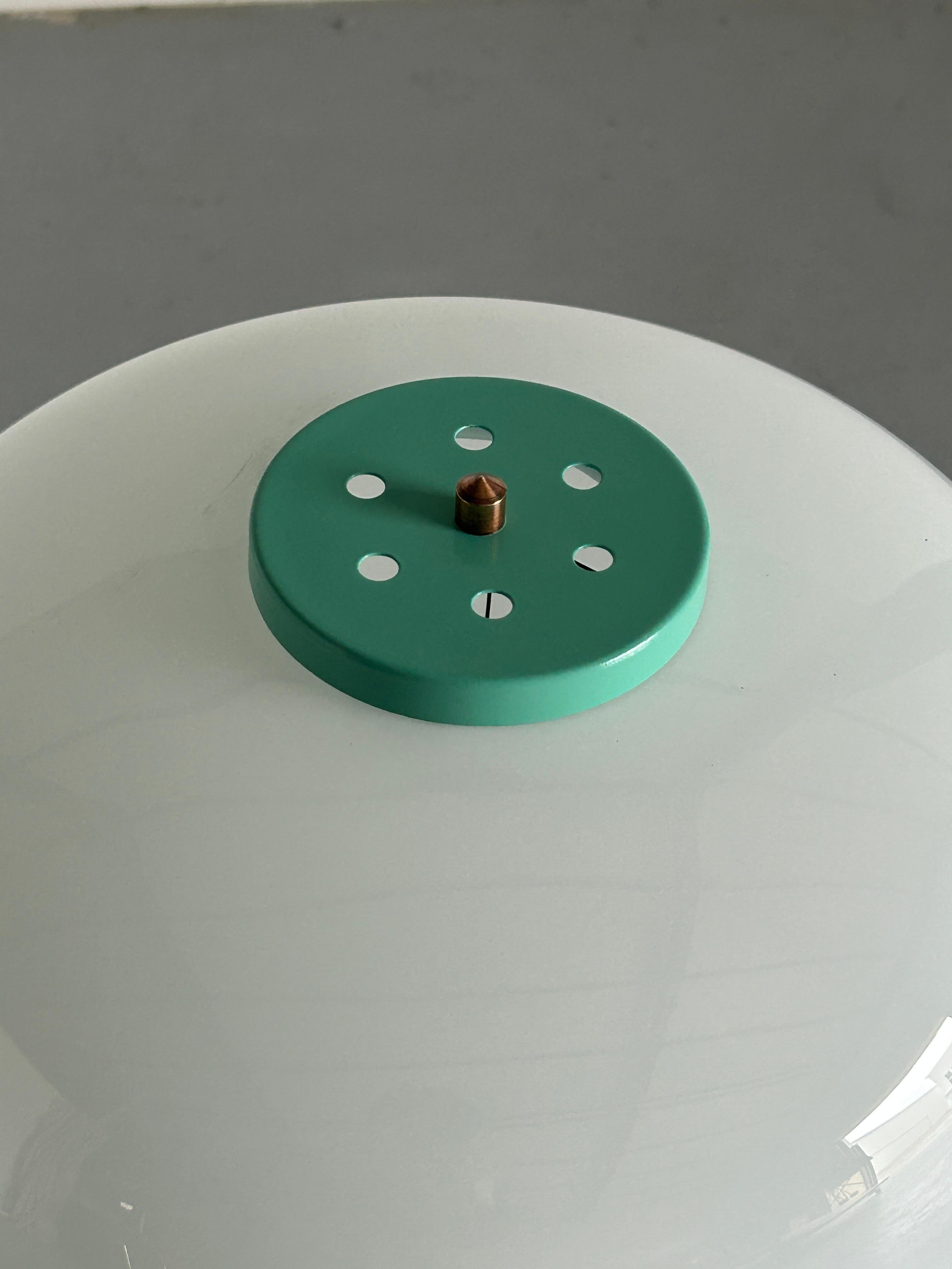 Monumental Pop Art Mint Green Mid-Century Modern Floor Lamp, Space Age 7