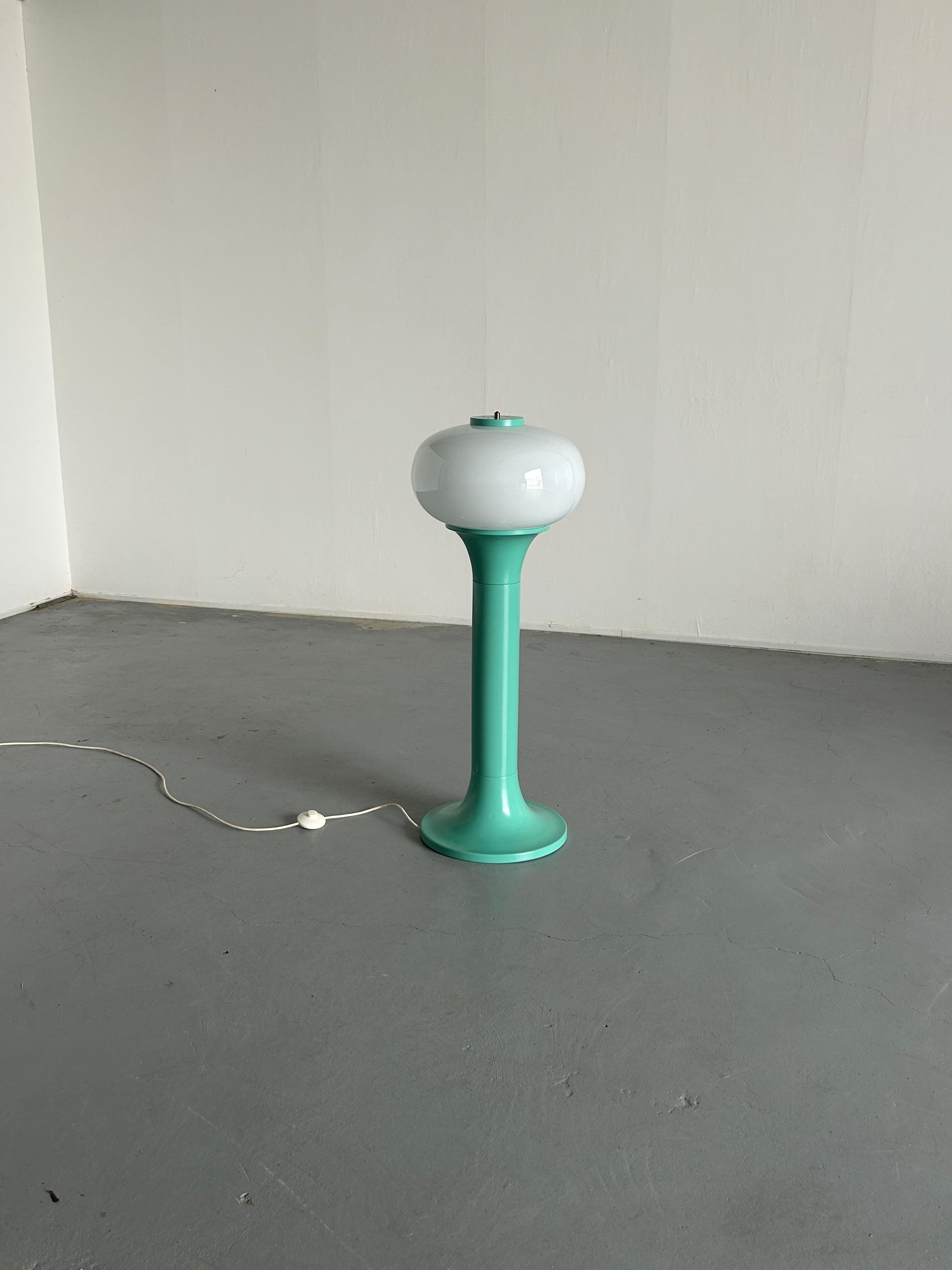 Croatian Monumental Pop Art Mint Green Mid-Century Modern Floor Lamp, Space Age