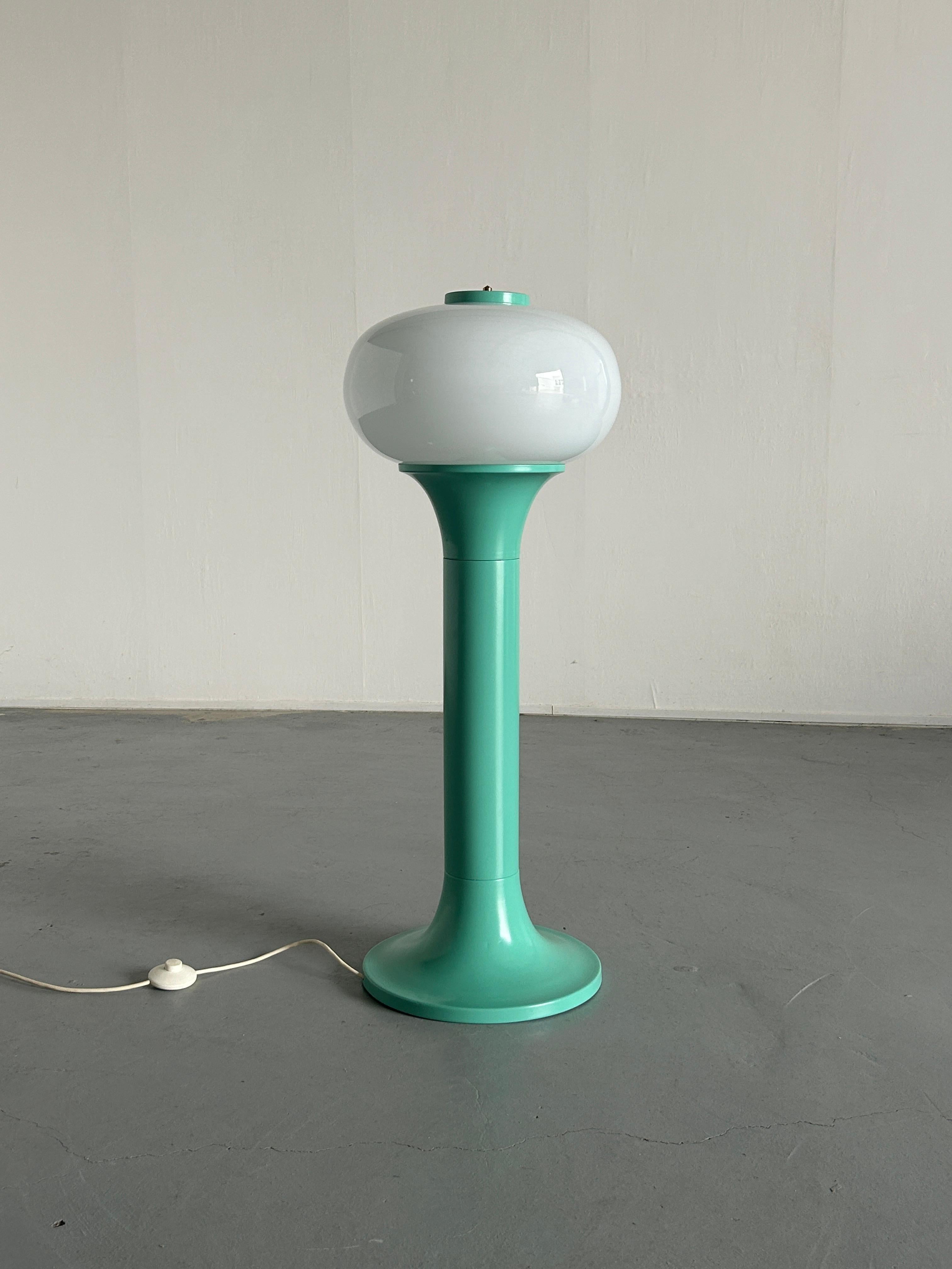 Monumental Pop Art Mint Green Mid-Century Modern Floor Lamp, Space Age In Good Condition In Zagreb, HR
