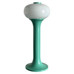 Monumental Pop Art Mint Green Mid-Century Modern Floor Lamp, Space Age