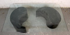 Monumental Post-Modern Modular Glass Coffee Table