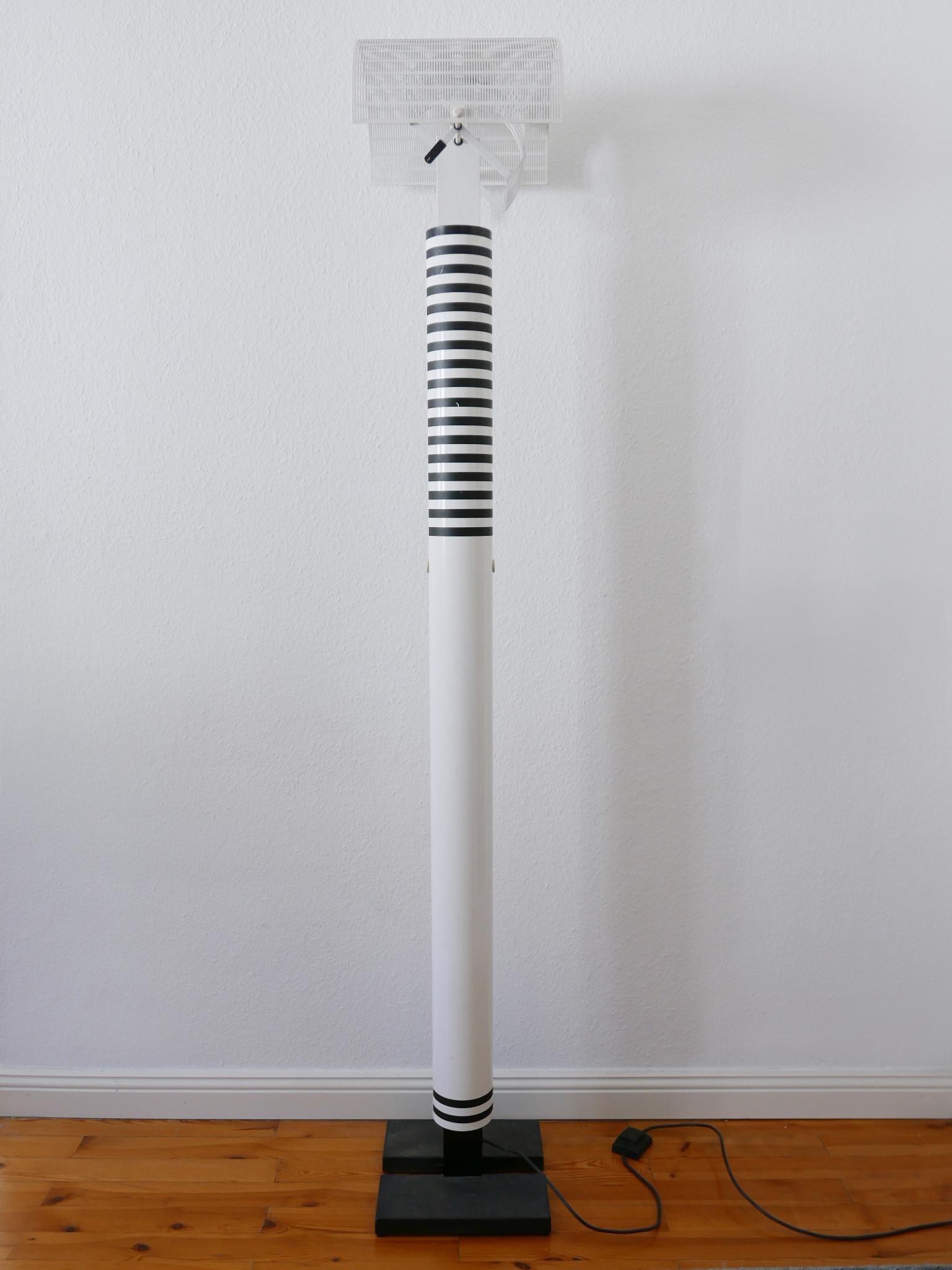 Monumental Postmodern Shogun Floor Lamp by Mario Botta for Artemide Italy 1980s In Good Condition For Sale In Munich, DE