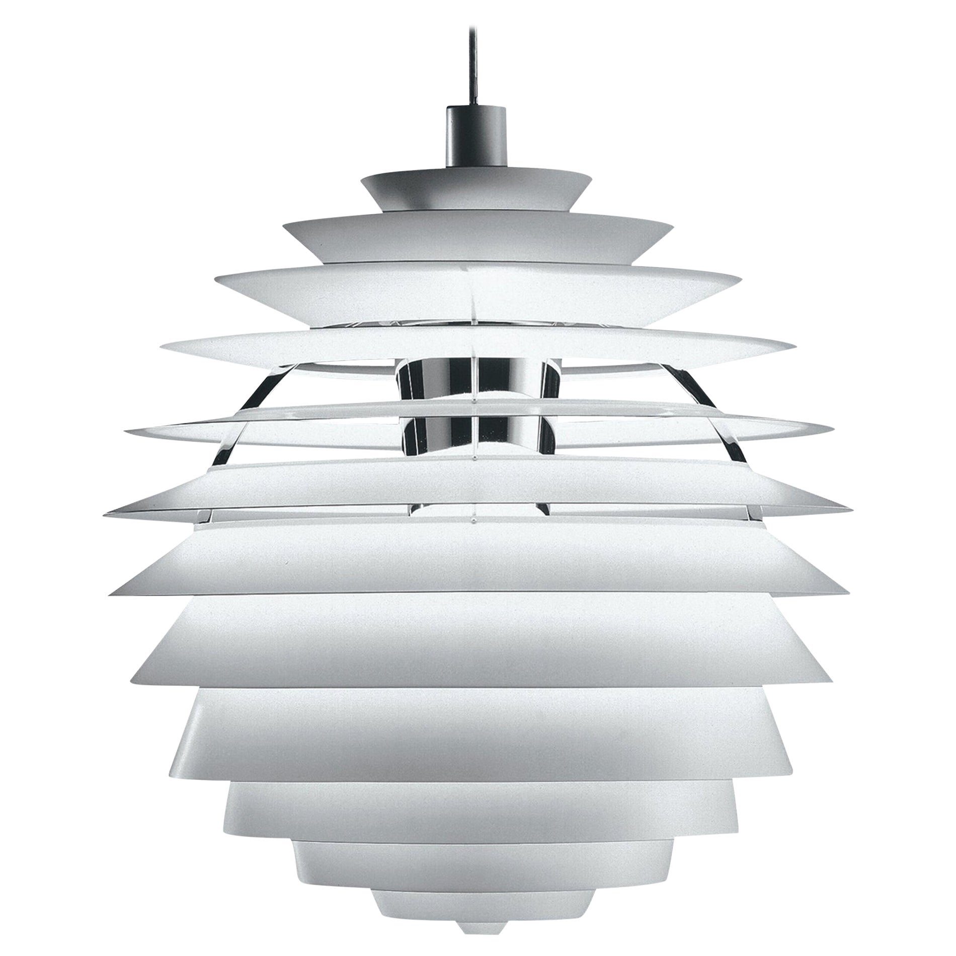 Lampada a sospensione monumentale di Poul Henningsen PH Louvre per Louis Poulsen