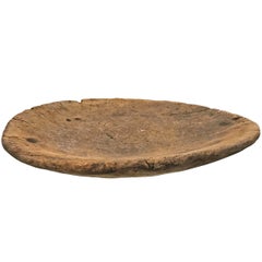 Used Monumental Primitive Wooden Bowl