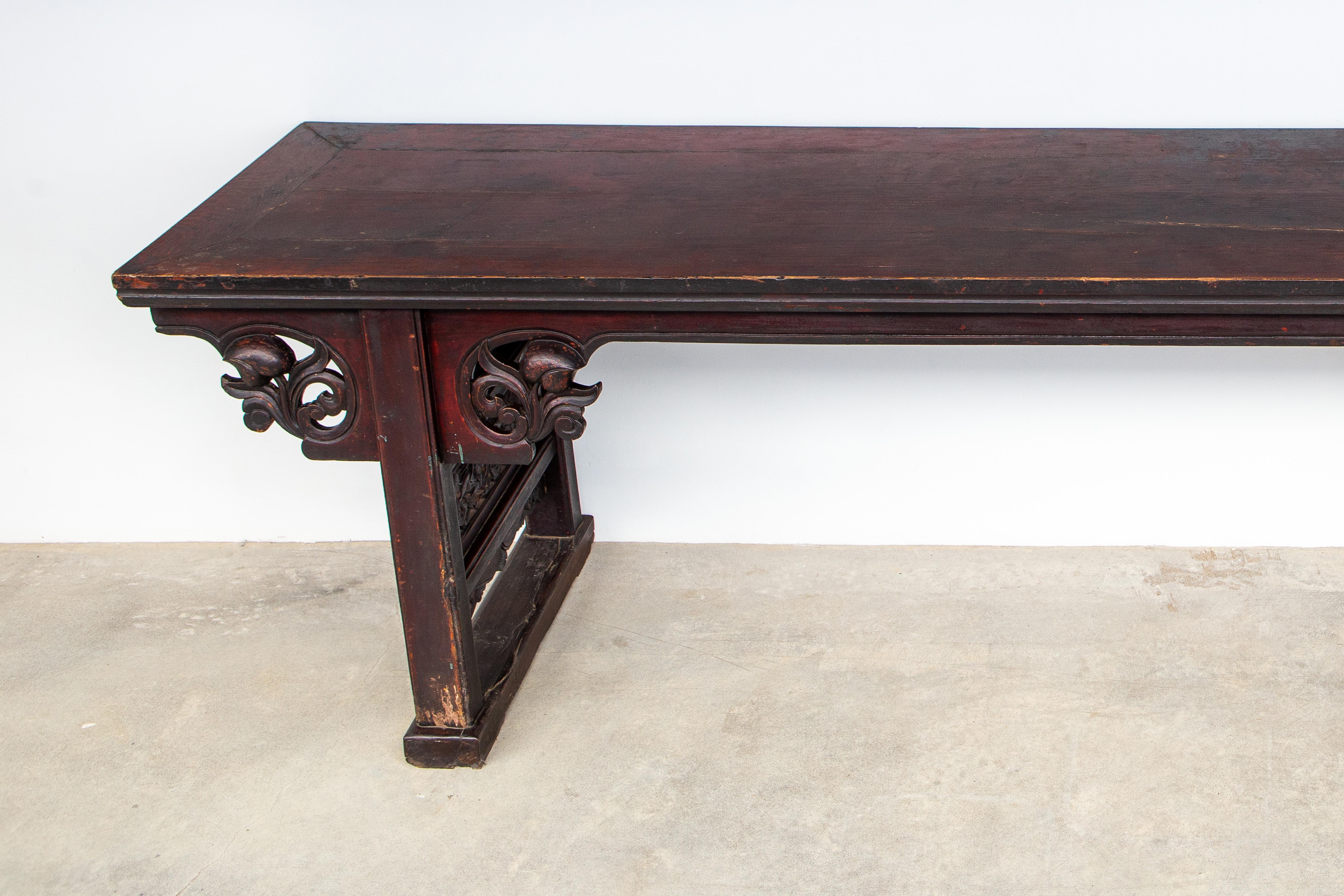 Chinese Monumental Qing Dynasty Altar Table