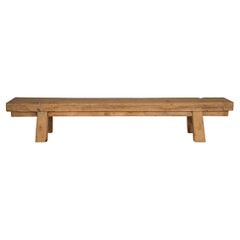 Monumental Reclaimed Elm Bench