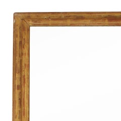 Monumental Rectangular Gilt and Carved Wood Mirror