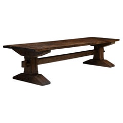 Monumental Refectory Table, England 1950