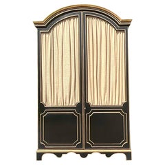 Monumental Regency Denis and Lee Gilt Tipped Fontenay Cabinet