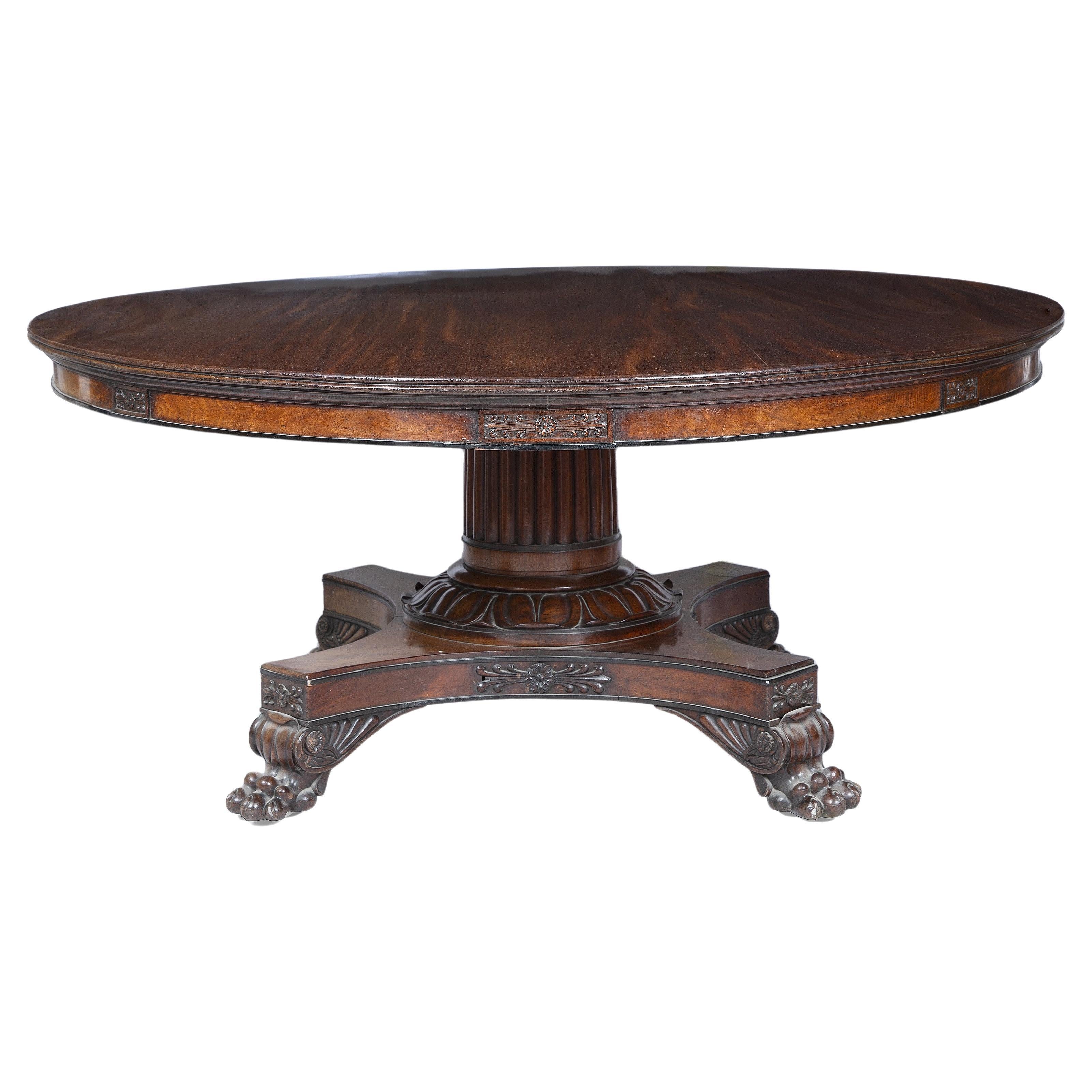 Monumental Regency Mahogany "Thomas Hope" Centre Table For Sale
