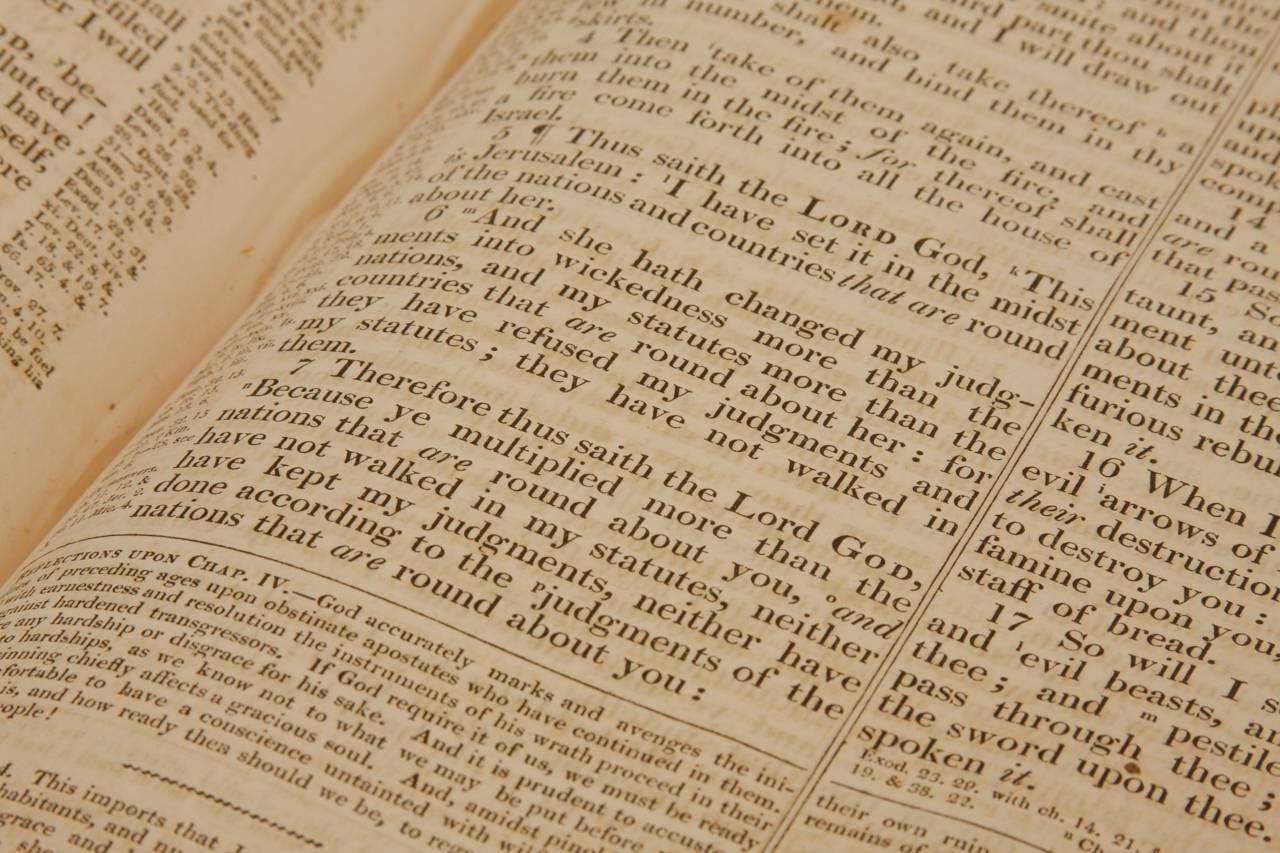 Monumental Rev. John Brown's Leather Holy Bible, circa 1812 1