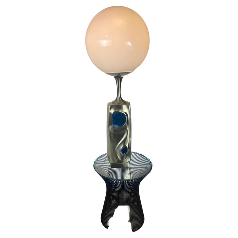 American Monumental Richard Barr for Laurel Lamp Co. Brutalist Table Lamp, Spaceage