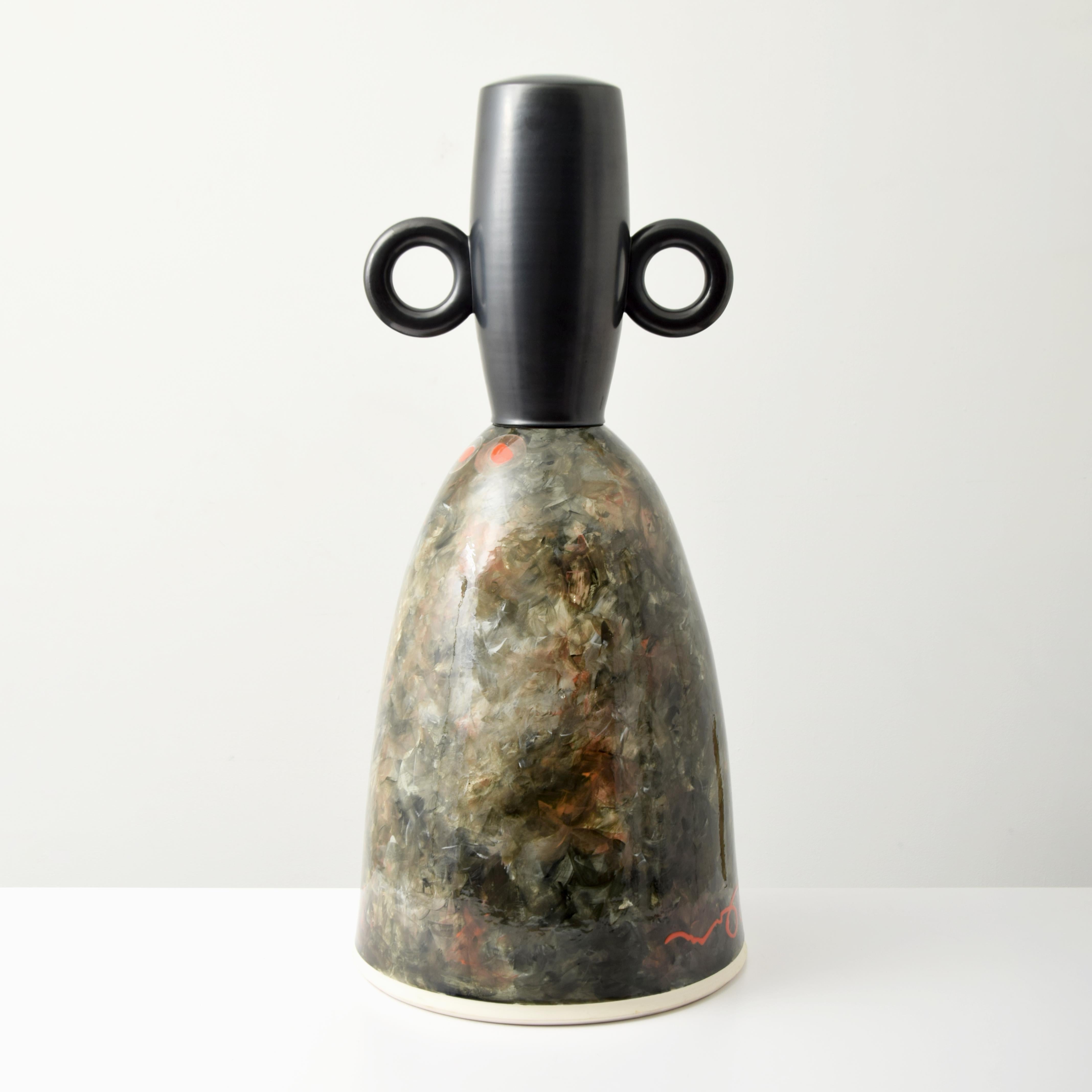 Artist/Designer: Richard “Dick” Hay (American, 1942-2020)
Marking(s); notes: signed
Materials: slips, engobes and glazes on earthenware
Additional Information: Provenance: Artist. Richard Hay is in major museums worldwide.


