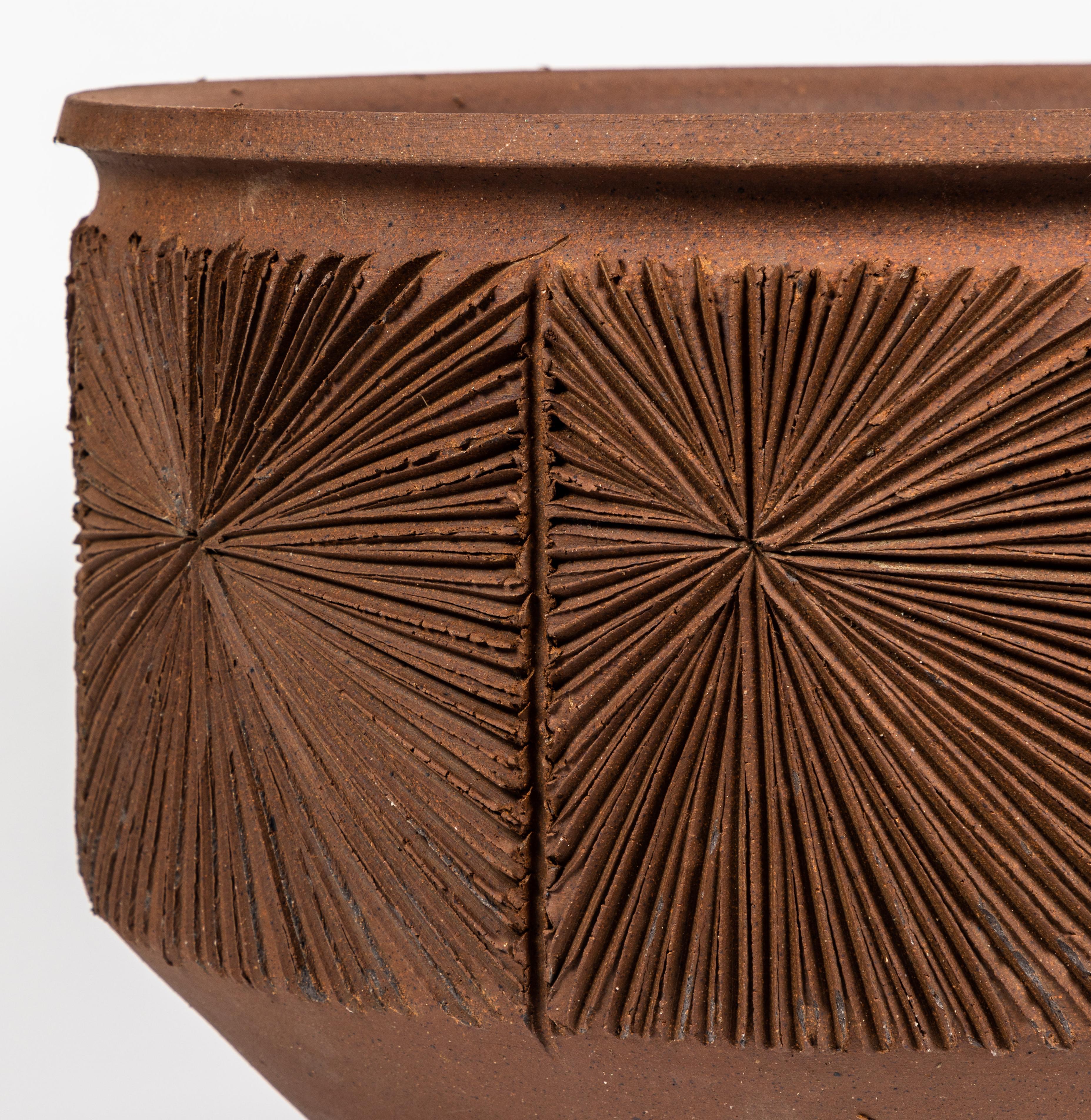 Monumental Robert Maxwell & David Cressey Sunburst Planter for Earthgender 1