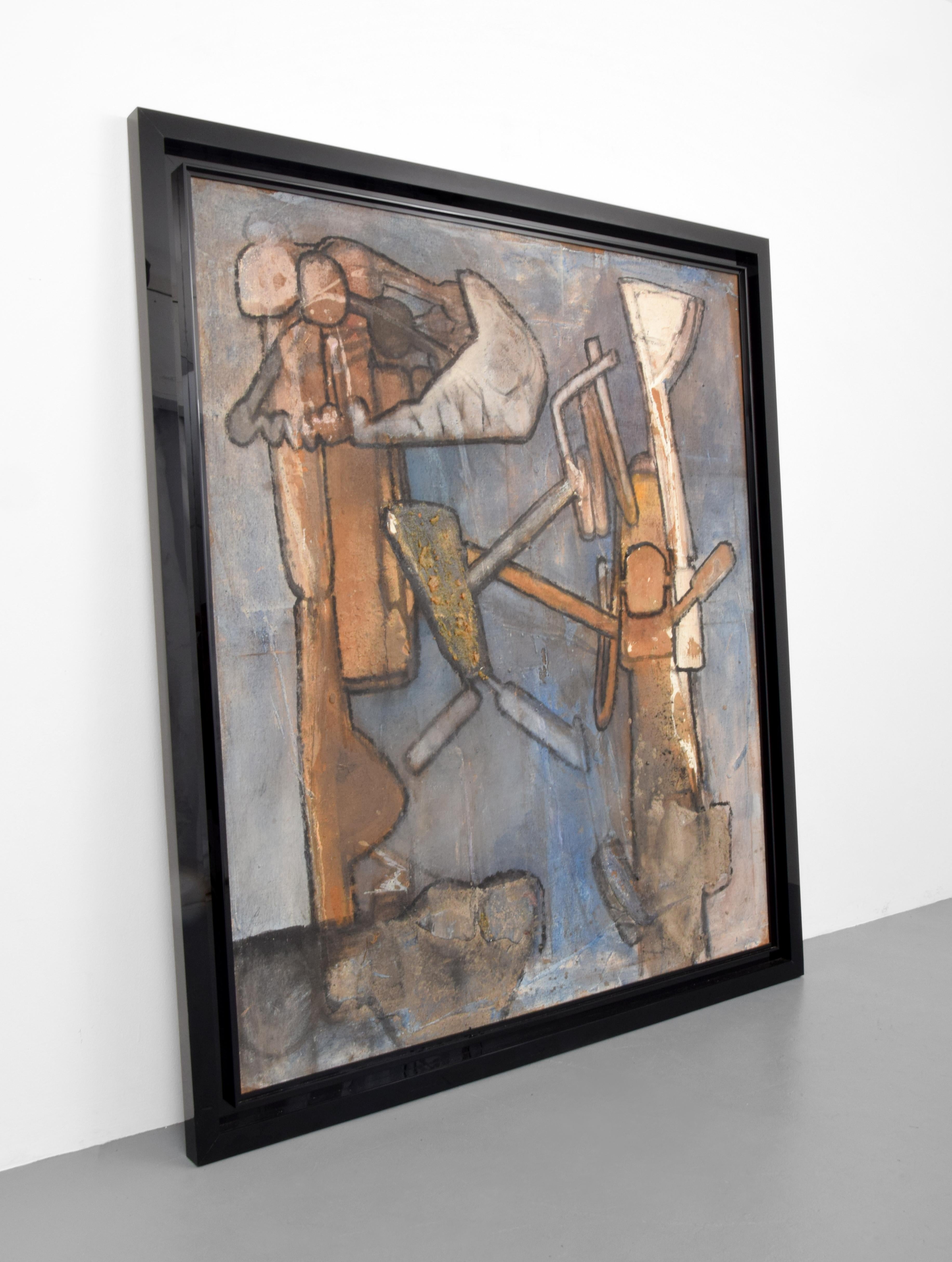Large painting by Roberto Matta (1911-2002). We would like to thank Richard Gray Gallery for their kind assistance in documenting provenance for this work. Work is accompanied by a copy of the sales receipt issued by Hokin Gallery, 4.15.1970 to Dr.