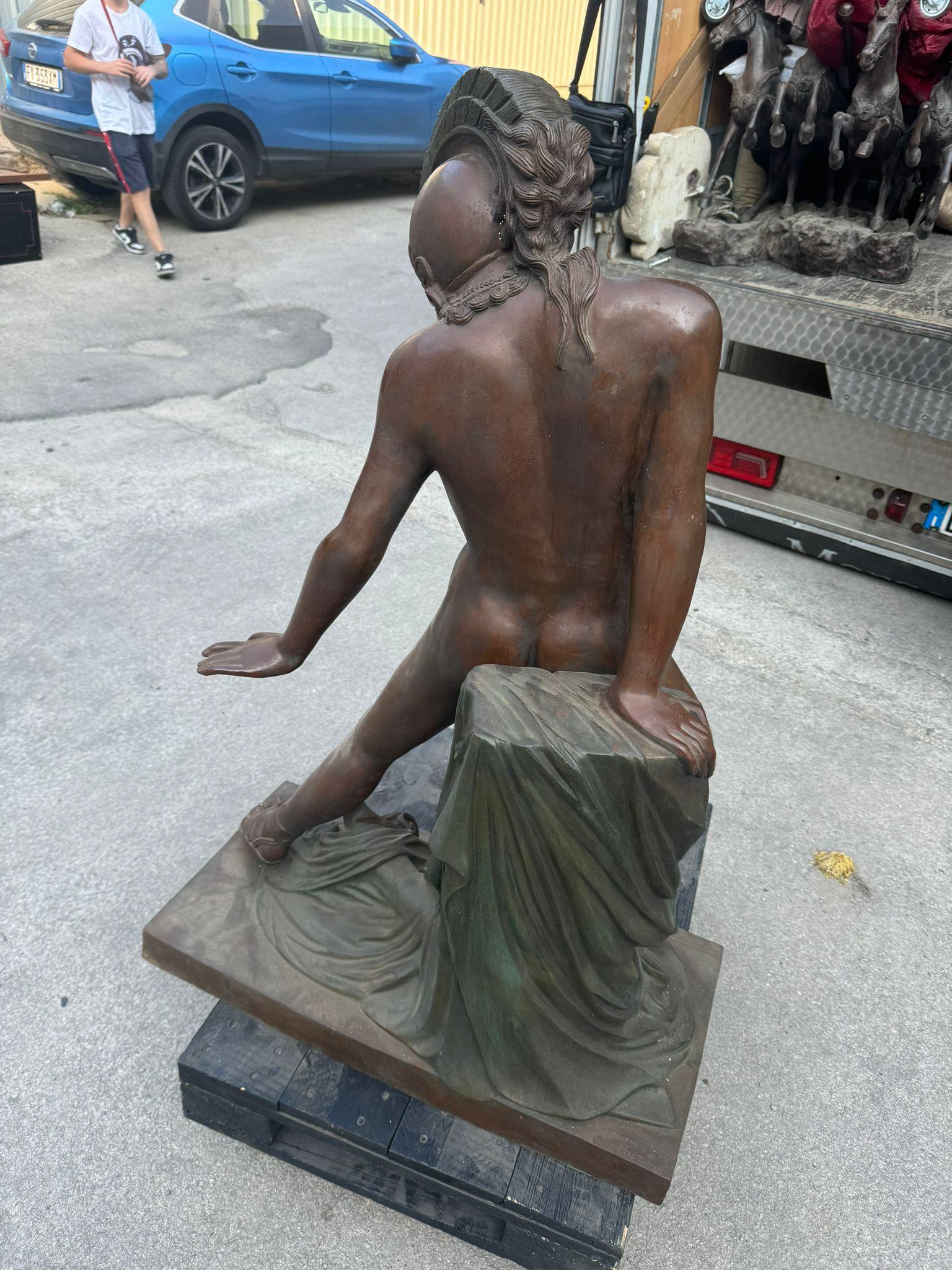 Escultura Monumental Romana de Bronce 120 Cm mediados del siglo XX en venta