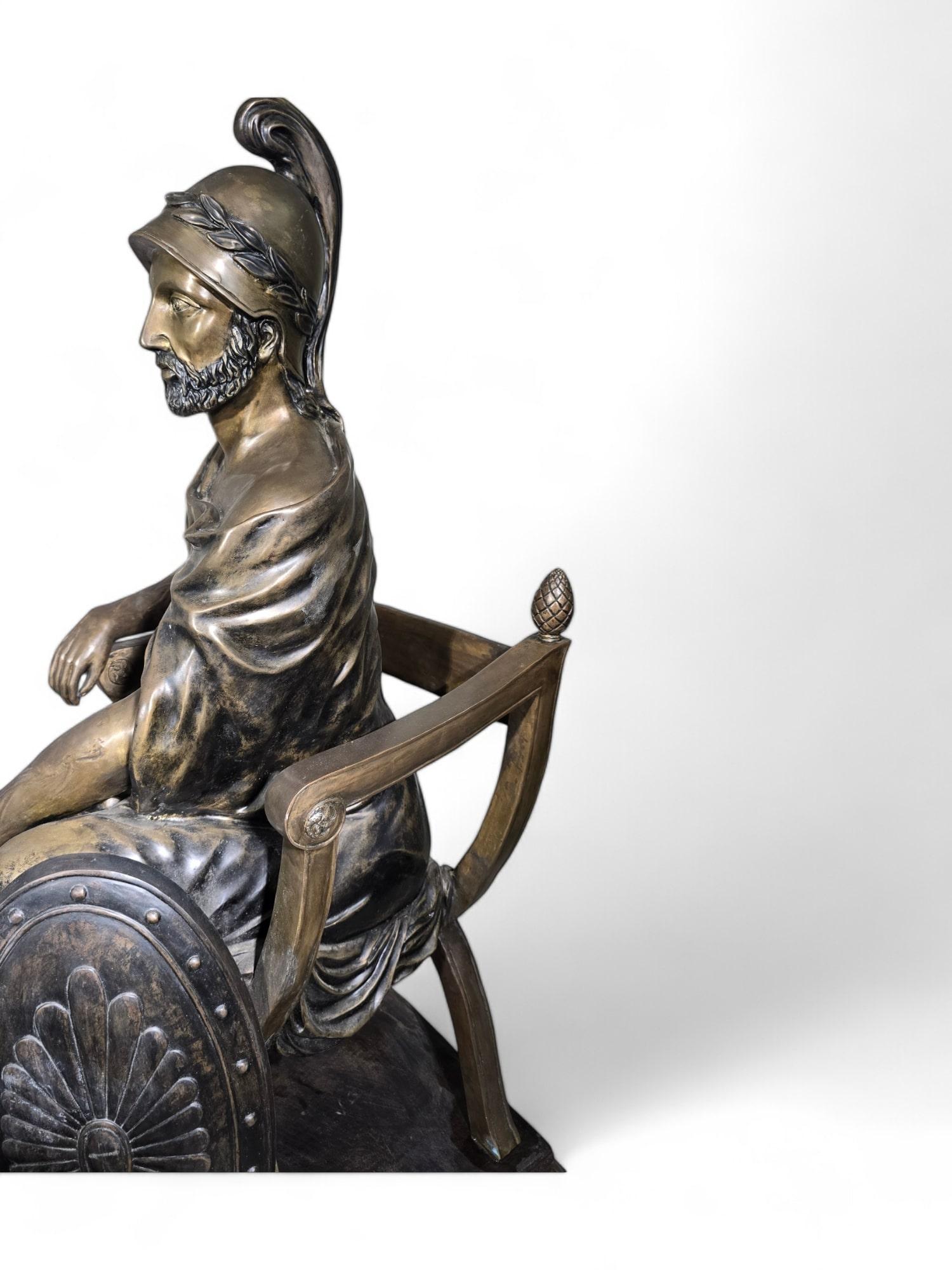 Scultura monumentale romana in bronzo di 150 cm firmata:Hunt in vendita 5