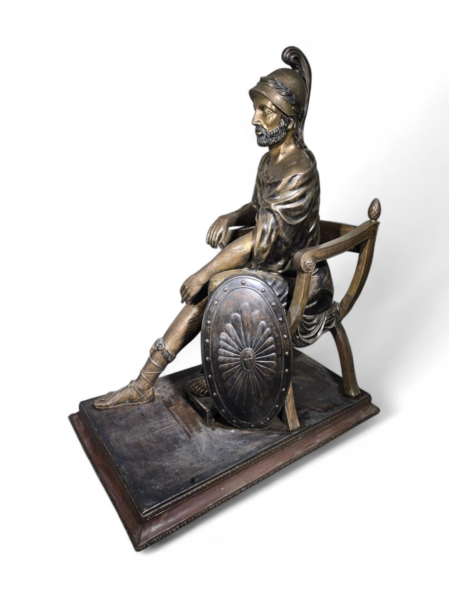 Scultura monumentale romana in bronzo di 150 cm firmata:Hunt in vendita 8