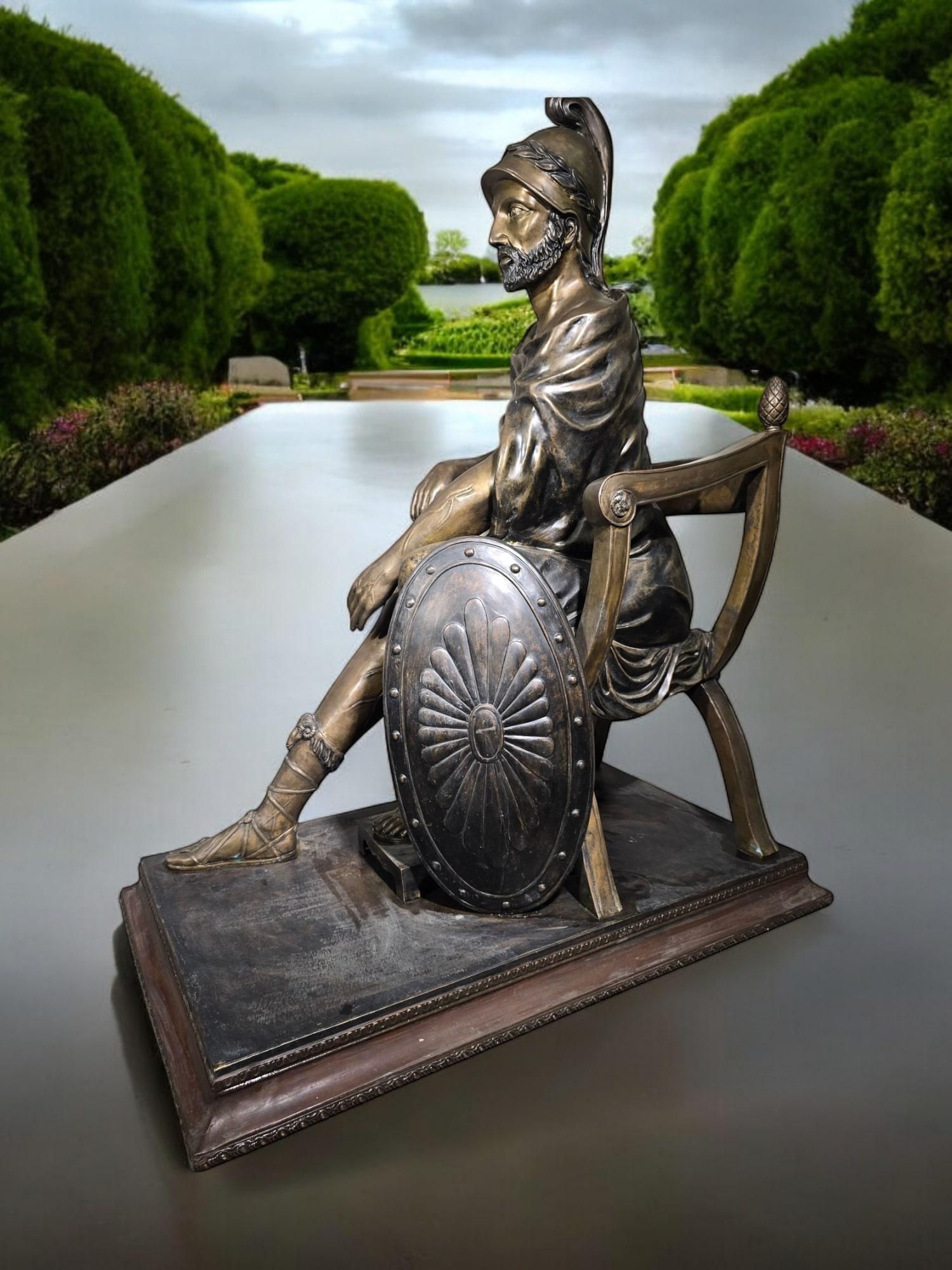 Scultura monumentale romana in bronzo di 150 cm firmata:Hunt in vendita 9