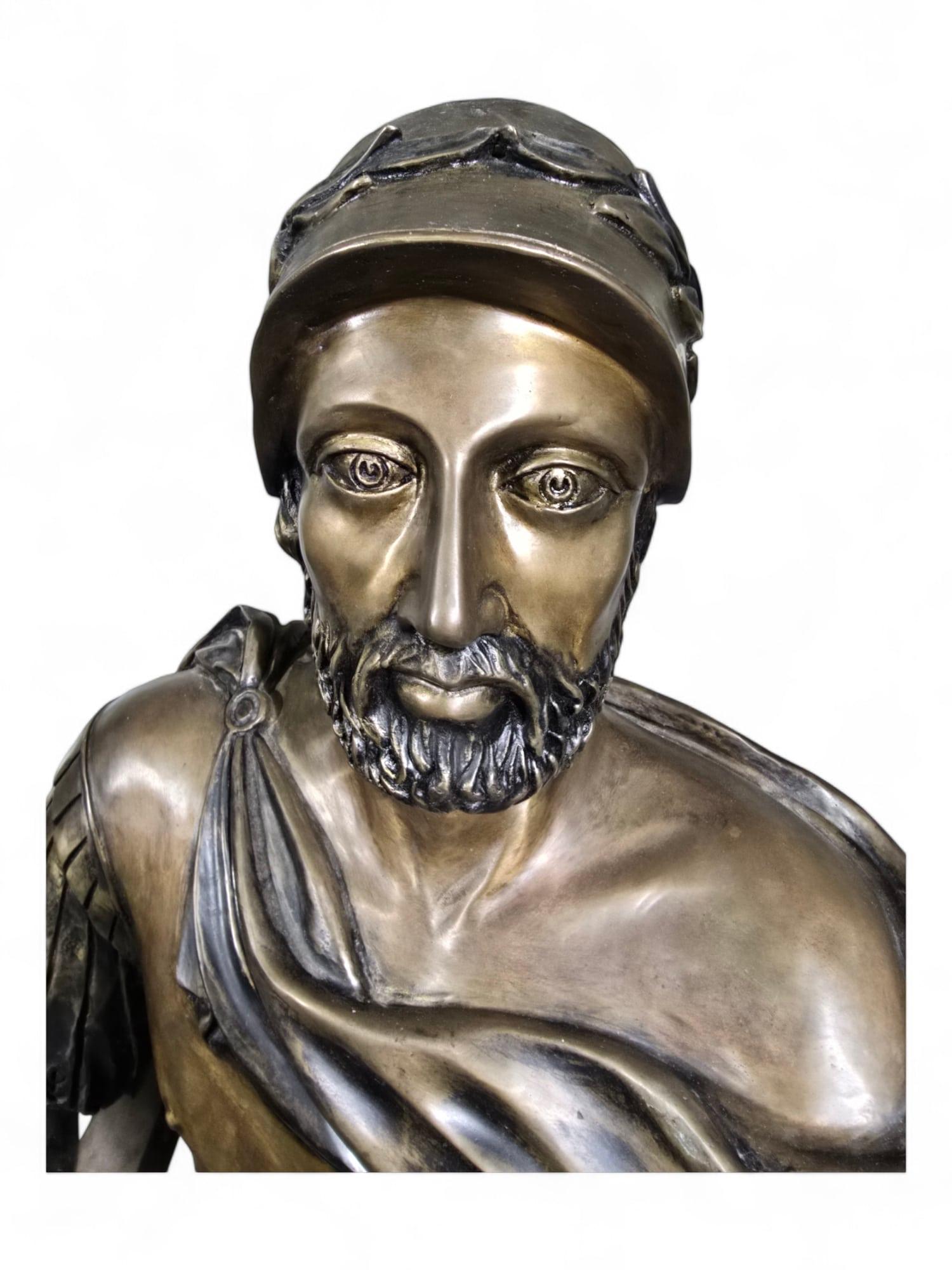 Scultura monumentale romana in bronzo di 150 cm firmata:Hunt in vendita 12