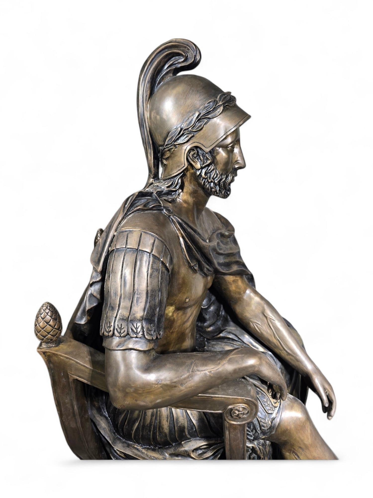 Bronzo Scultura monumentale romana in bronzo di 150 cm firmata:Hunt in vendita