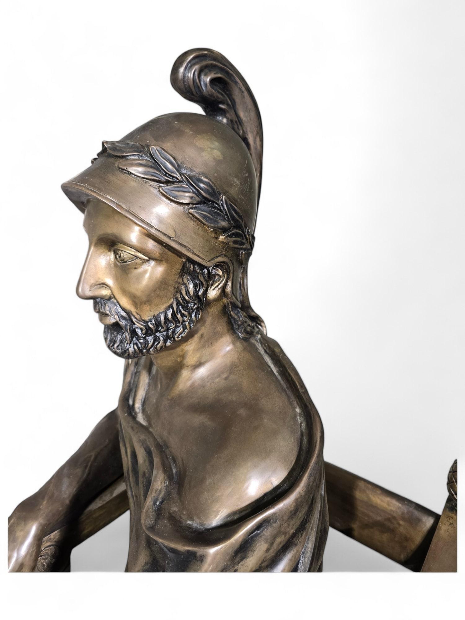 Scultura monumentale romana in bronzo di 150 cm firmata:Hunt in vendita 4