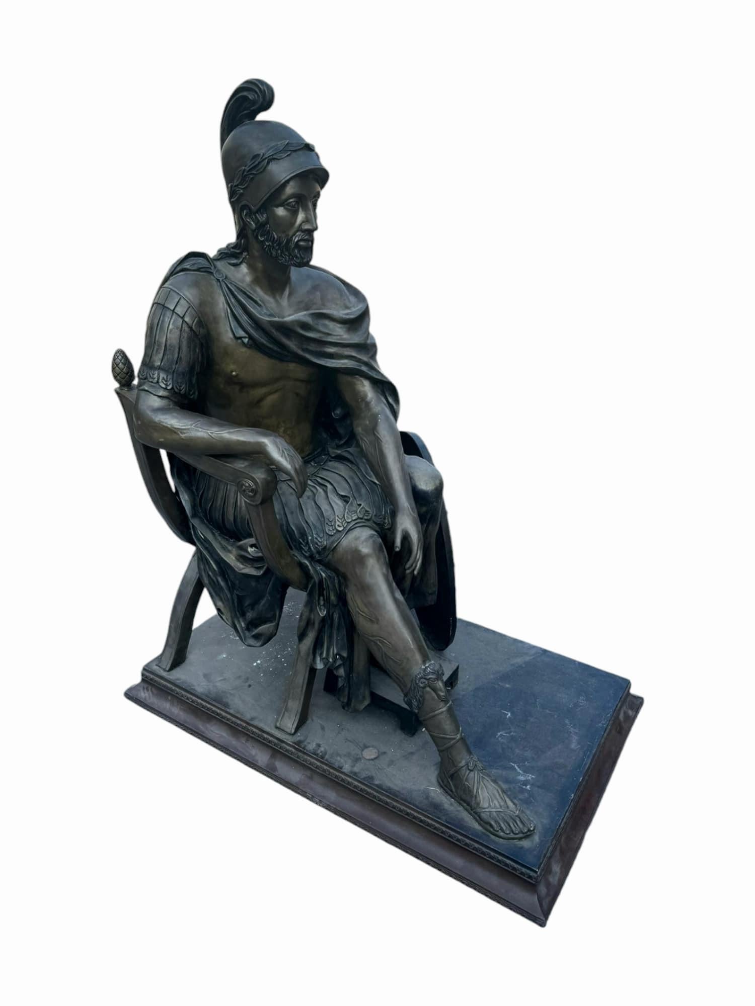 Monumentale scultura romana in bronzo di 160 cm in vendita 6