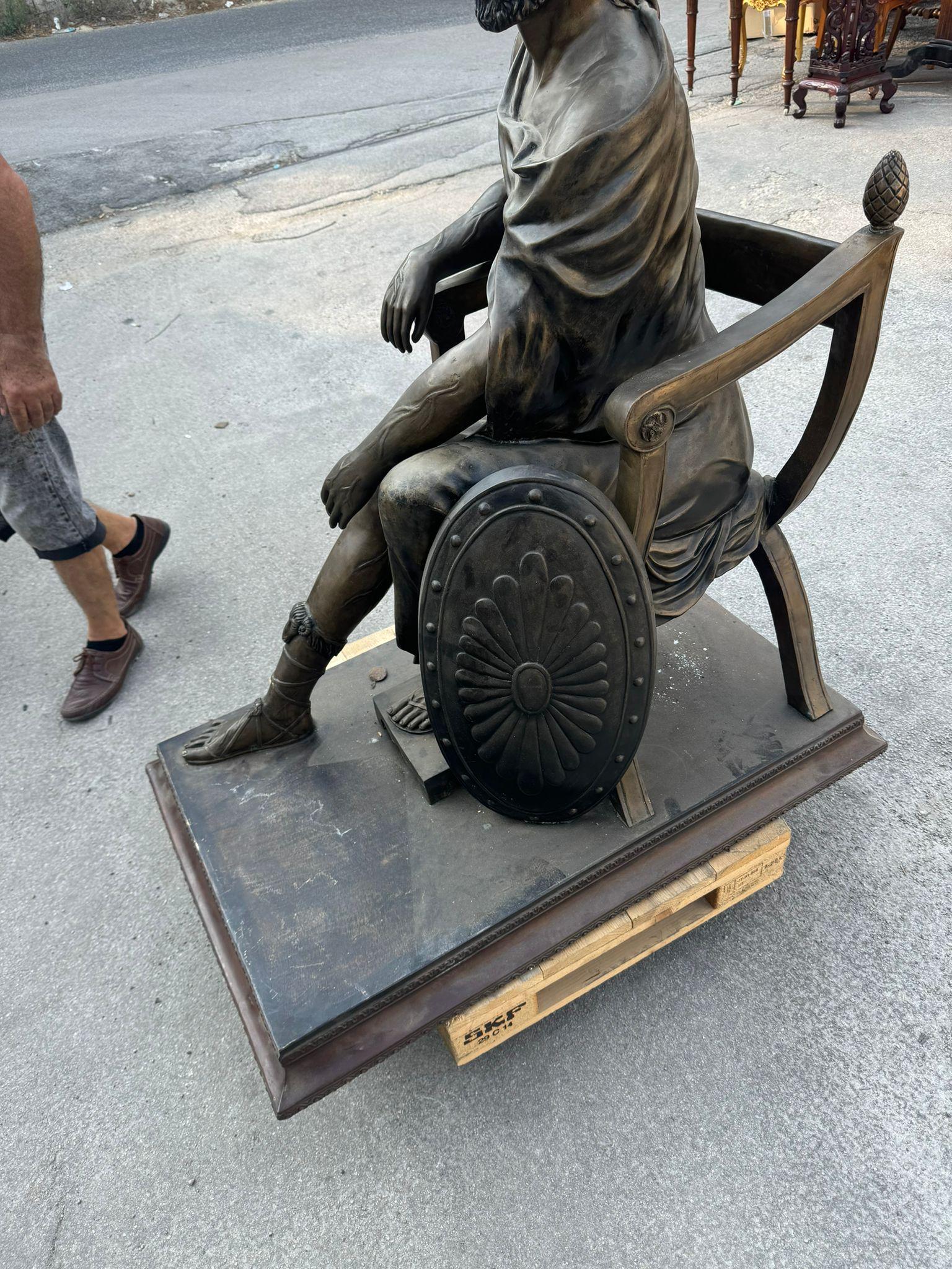 Monumentale scultura romana in bronzo di 160 cm In condizioni buone in vendita a Madrid, ES