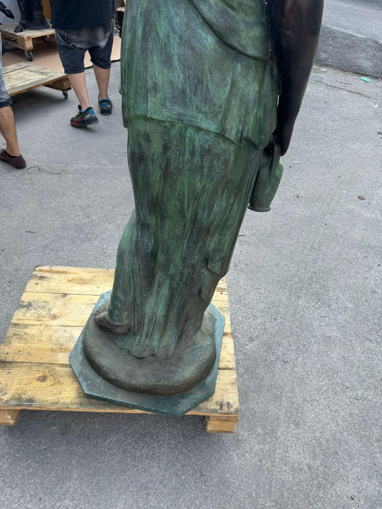 Monumental Roman Bronze Sculpture of Hebe 160 Cm 1