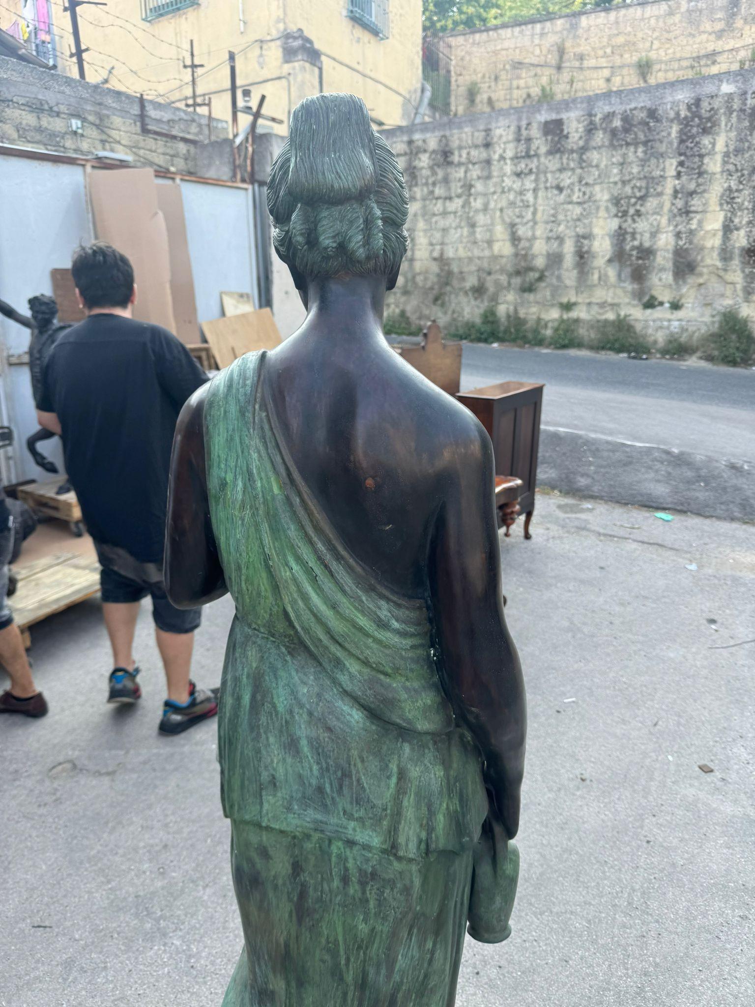 Monumental Roman Bronze Sculpture of Hebe 160 Cm 2