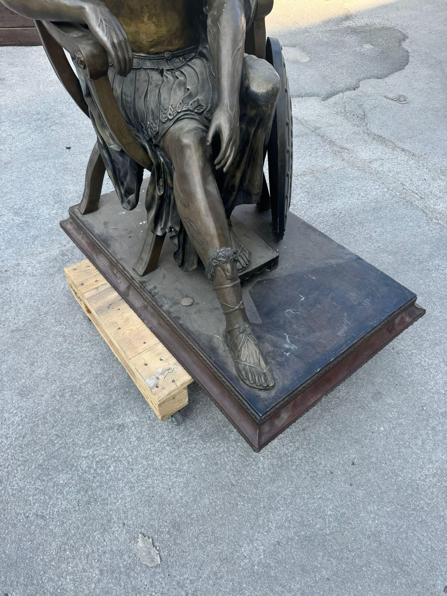 Monumentale scultura romana in bronzo di 160 cm in vendita 1