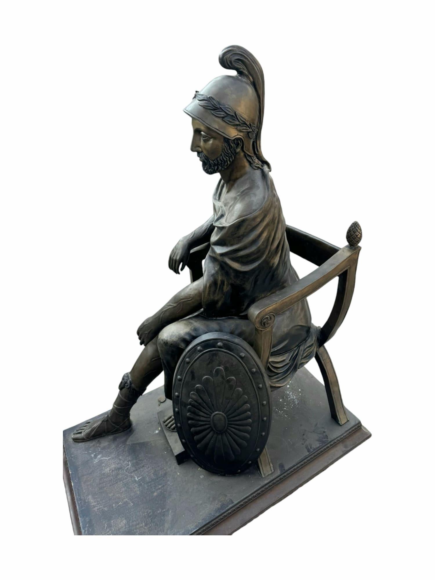 Monumentale scultura romana in bronzo di 160 cm in vendita 2