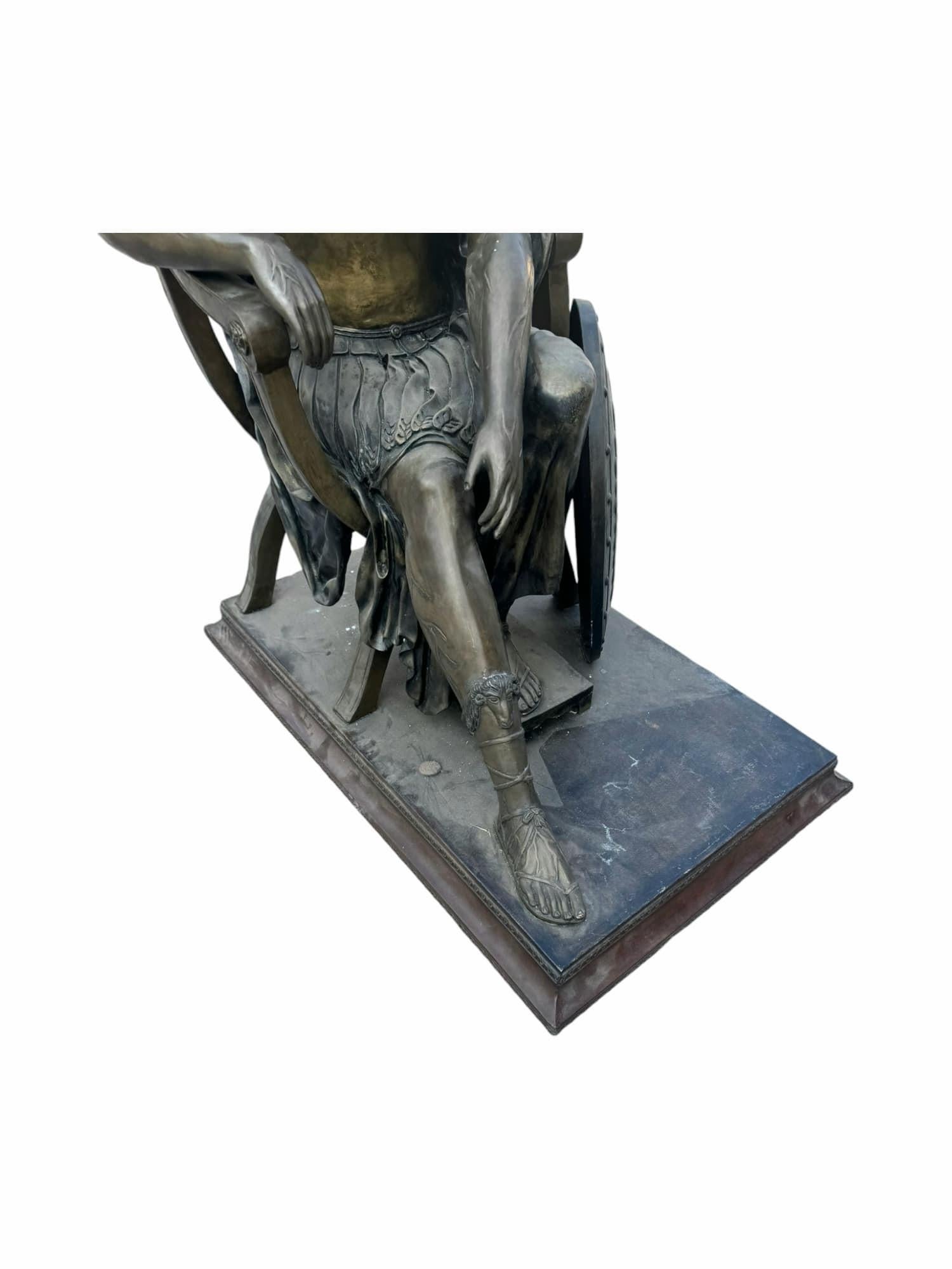Monumentale scultura romana in bronzo di 160 cm in vendita 3
